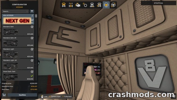 Scania S/R Next Gen Interior – Full Working Cab Interior – screenshot 3