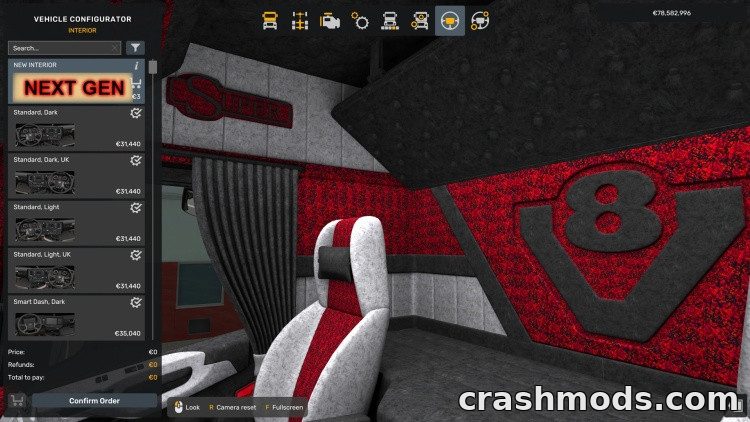 Scania S/R Next Generation Interior – Full Cabin with Own Slots – screenshot 3