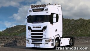Scania S560 White Dragon – Custom Truck Enhancement
