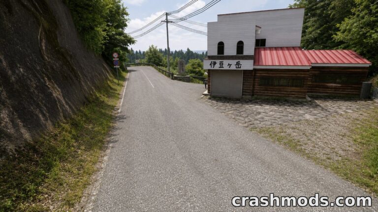 Shomaru Pass – Japanese Touge Mountain Road Map BeamNG.drive mod screenshot
