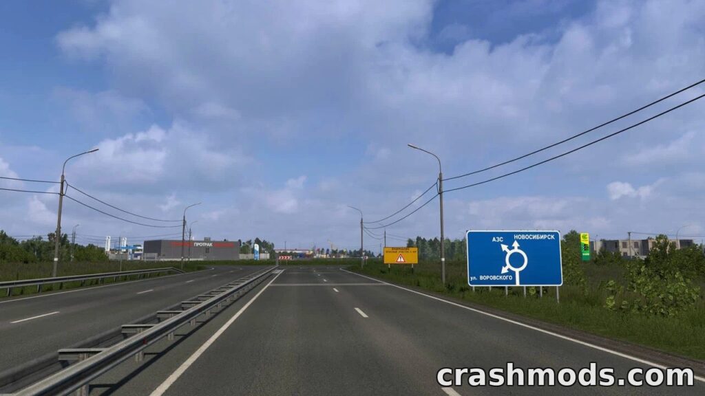 SibirMap – Expansive Siberian Road Network Map Addon Euro Truck Simulator 2 mod screenshot