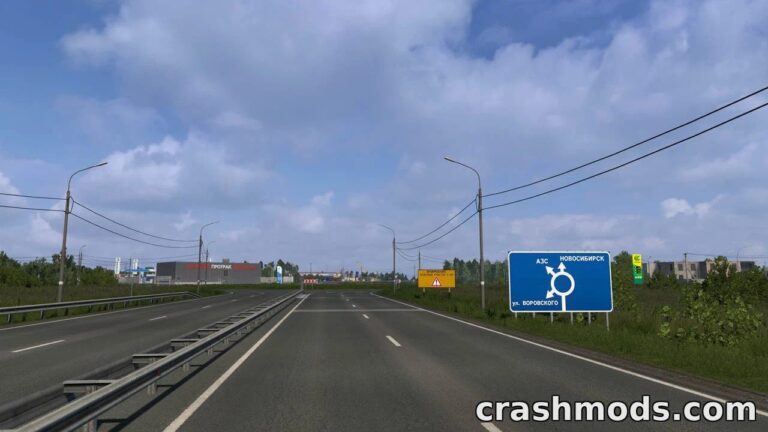 SibirMap – Expansive Siberian Road Network Map Addon Euro Truck Simulator 2 mod screenshot