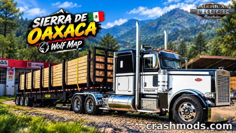 Sierra de Oaxaca Map – Mexican Mountain Expansion American Truck Simulator mod screenshot