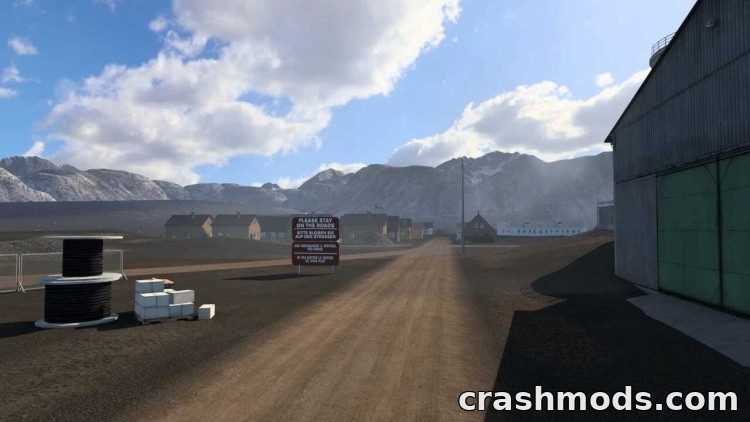 SJ Map – Jan Mayen and Svalbard Arctic Islands Euro Truck Simulator 2 mod screenshot