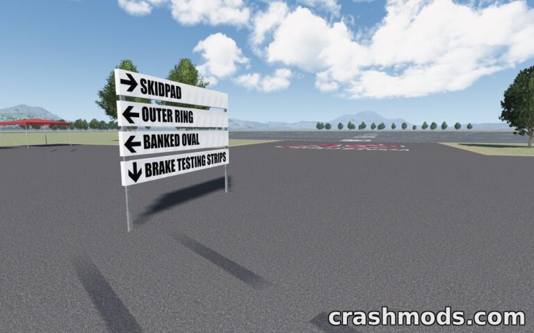 Skidpad – Fictional Test Track for Vehicle Handling Practice Assetto Corsa mod screenshot