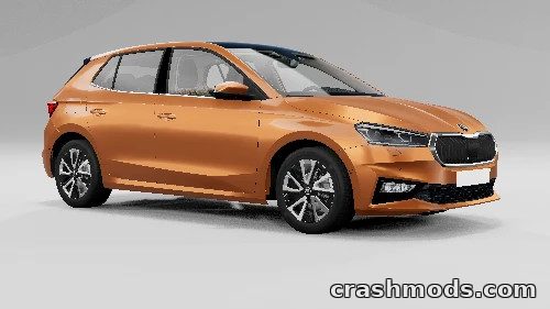 Škoda Fabia MK4 – Airbags, Scratches and Police Version BeamNG.drive mod screenshot