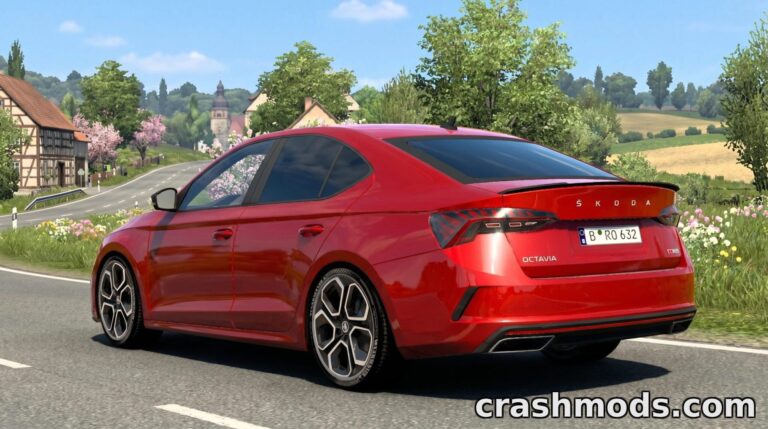 Skoda Octavia 2022 – Realistic Rebuild with Improved Physics American Truck Simulator mod screenshot