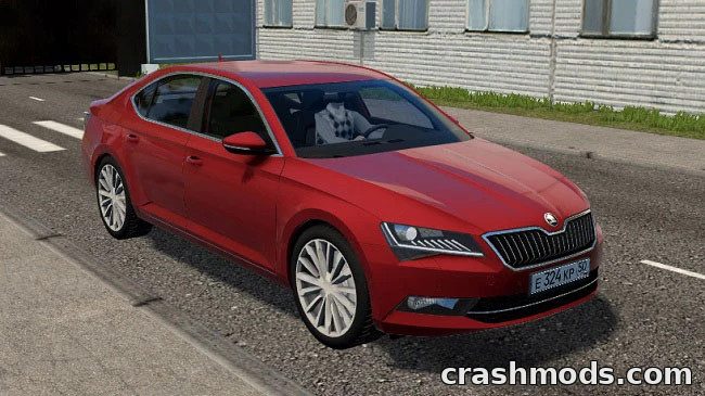 Skoda Superb B8 2017 with Tuned Physics City Car Driving mod screenshot