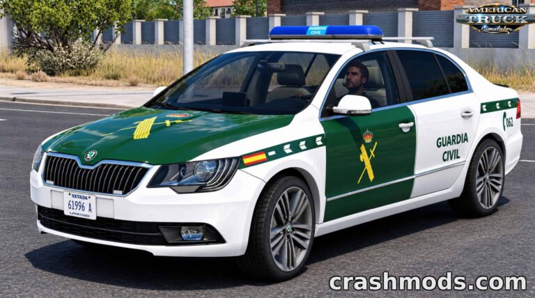 Skoda Superb MPT – Custom Car with Full Interior American Truck Simulator mod screenshot