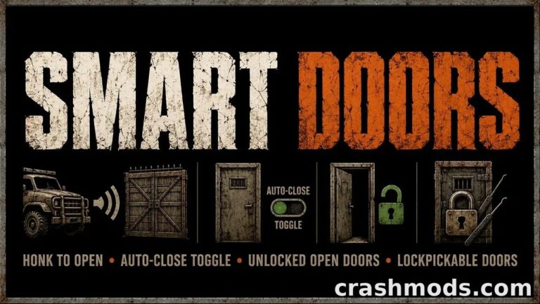 Smart Doors – Configurable Auto-Close & Lockpicking 7 Days to Die mod screenshot