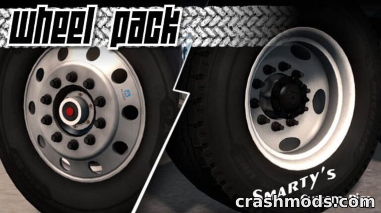 Smarty Wheels Pack – Custom Rims & Tire Collection American Truck Simulator mod screenshot