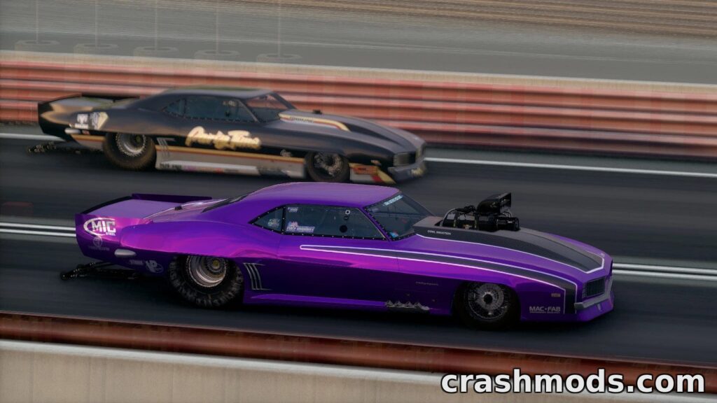 SMR 1969 Camaro ProMod – Drag Racer with 27 Configurations BeamNG.drive mod screenshot