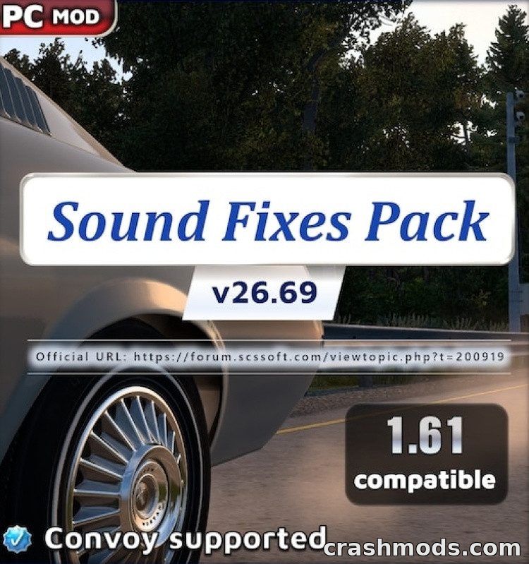 Sound Fixes Pack – Golf Mk5 Engine and Scania S Horn Update Euro Truck Simulator 2 mod screenshot