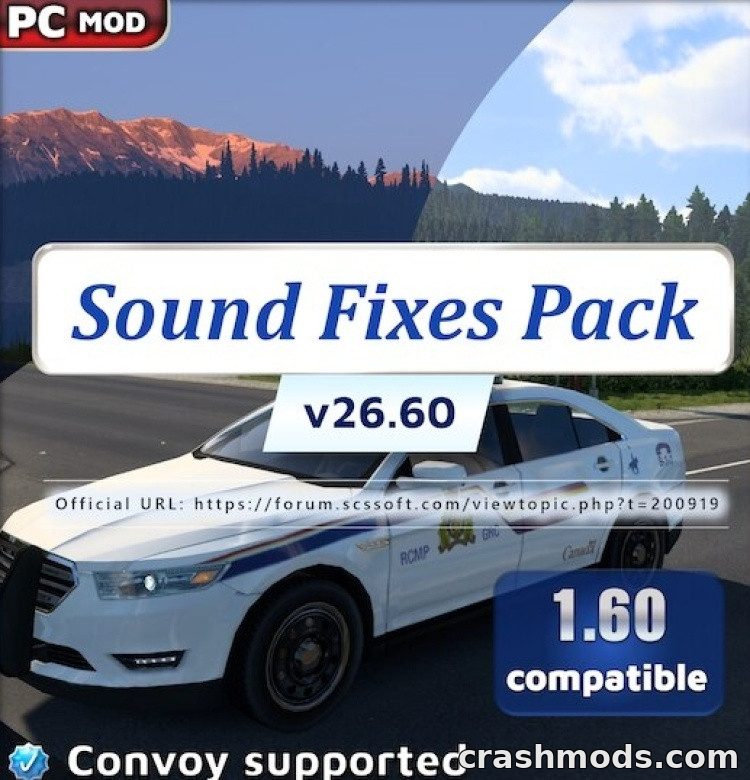 Sound Fixes Pack – Immersive Sounds for Traffic and Weather Euro Truck Simulator 2 mod screenshot
