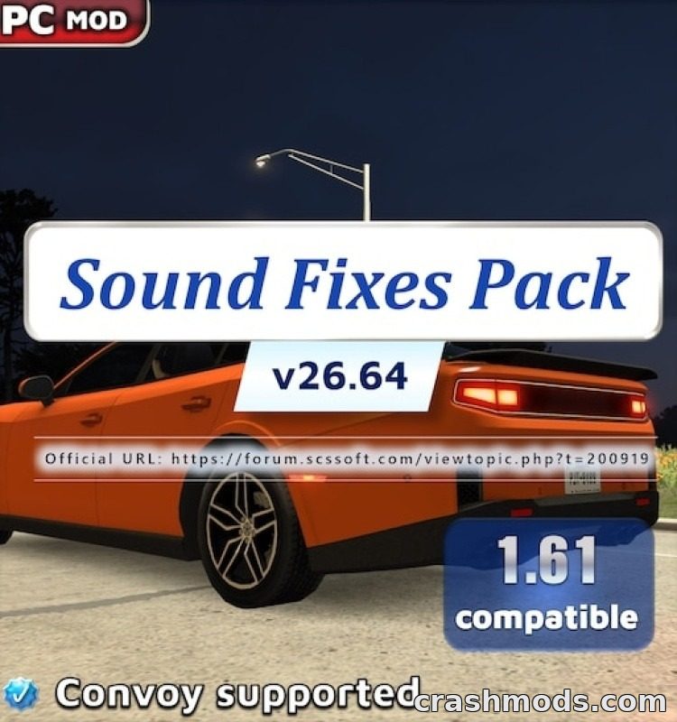 Sound Fixes Pack – Immersive Sound Overhaul for the World Euro Truck Simulator 2 mod screenshot