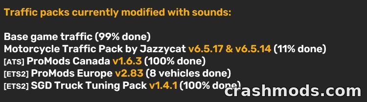 Sound Fixes Pack – Renault Premium and Scania Traffic Sounds – screenshot 4