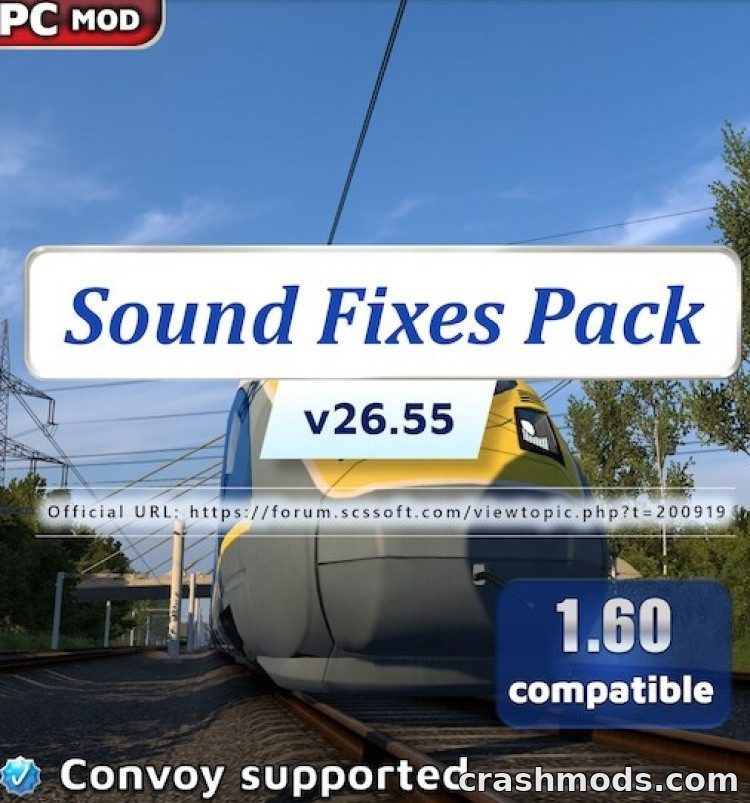 Sound Fixes Pack – Tire, Rain, Rail and Traffic Sound Overhaul Euro Truck Simulator 2 mod screenshot