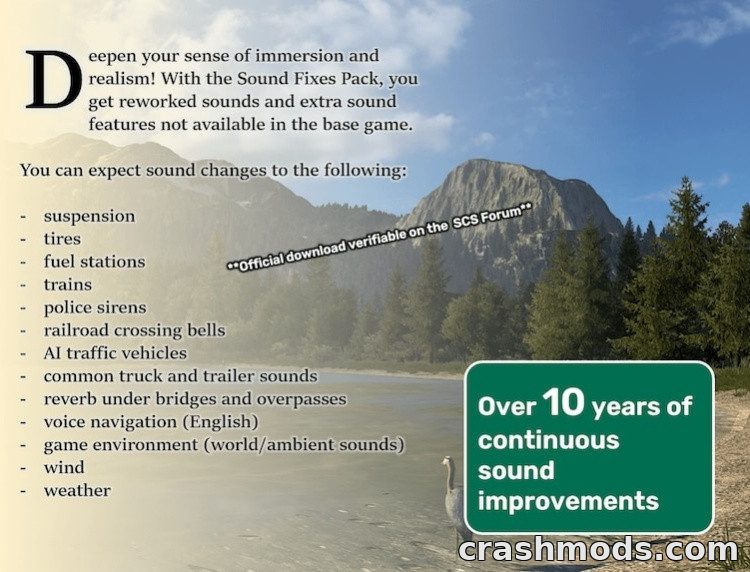 Sound Fixes Pack – Tire, Rain, Rail and Traffic Sound Overhaul – screenshot 2