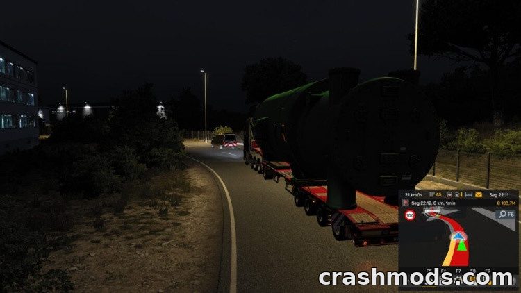 Special Transport 100 km/h Speed Limit – Faster Oversize Jobs Euro Truck Simulator 2 mod screenshot