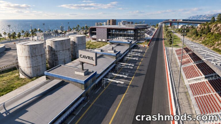 Speed Island – Pacific Island Map with Figure-Eight Track BeamNG.drive mod screenshot