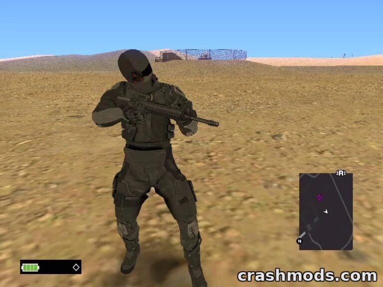 Splinter Cell Conviction 3E Suit – Stealth Outfit Skin GTA San Andreas mod screenshot