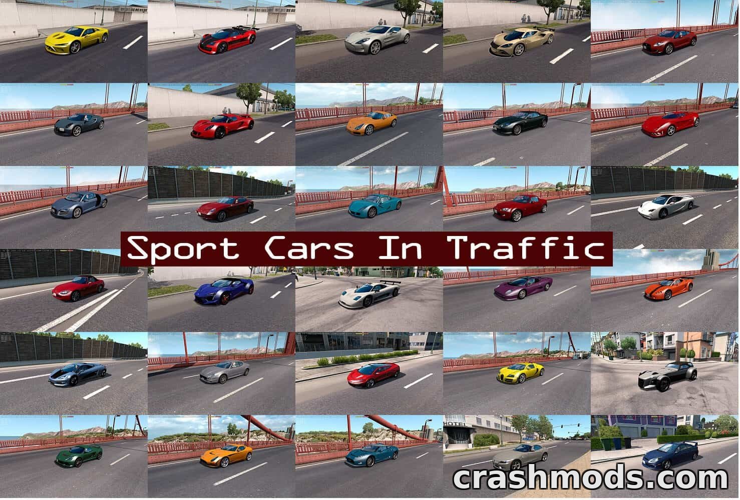 Sport Cars Traffic Pack – 258 Exotic Vehicles – screenshot 2