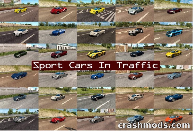 Sport Cars Traffic Pack – 261 Sports and Super Cars in Traffic – screenshot 2
