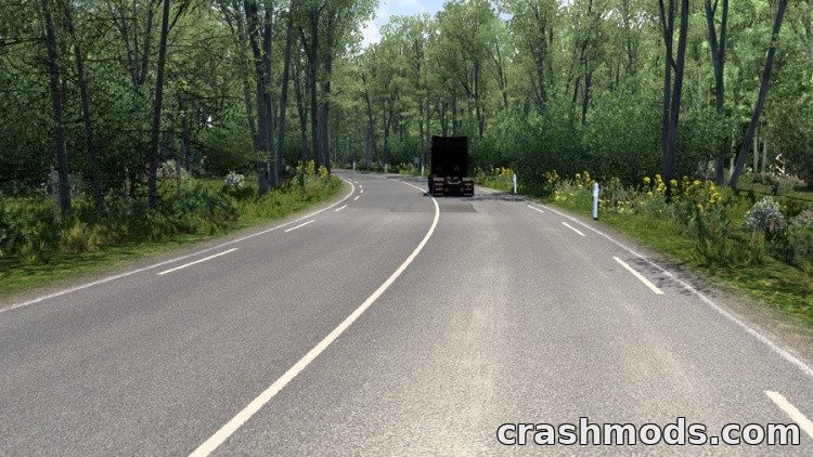 Spring – Flowery Vegetation, Realistic Light and Wet Roads – screenshot 1
