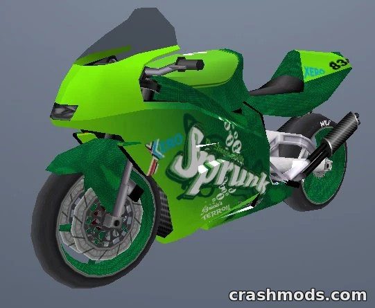 Sprunked NRG-500 – Sprunk Livery Sport Bike GTA San Andreas mod screenshot
