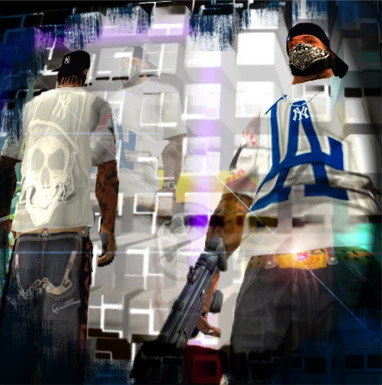 Styler Skin Pack – Karl Kani Pants, LA Tee and NY Cap GTA San Andreas mod screenshot