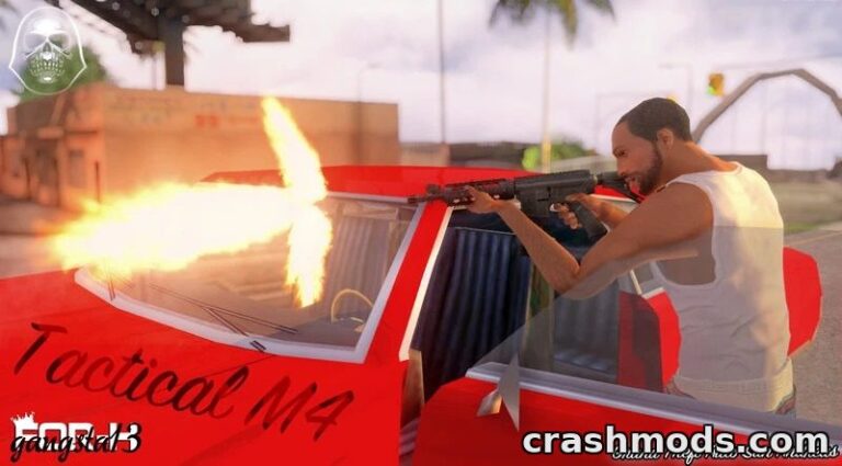 Tactical M4 Rifle – High-Quality Weapon Replacement GTA San Andreas mod screenshot