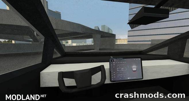 Tesla Cybertruck 2021 – Electric Pickup with Custom Sound City Car Driving mod screenshot