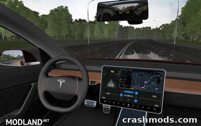 Tesla Model 3 2018 – Electric Car with Single-Speed Drive City Car Driving mod screenshot