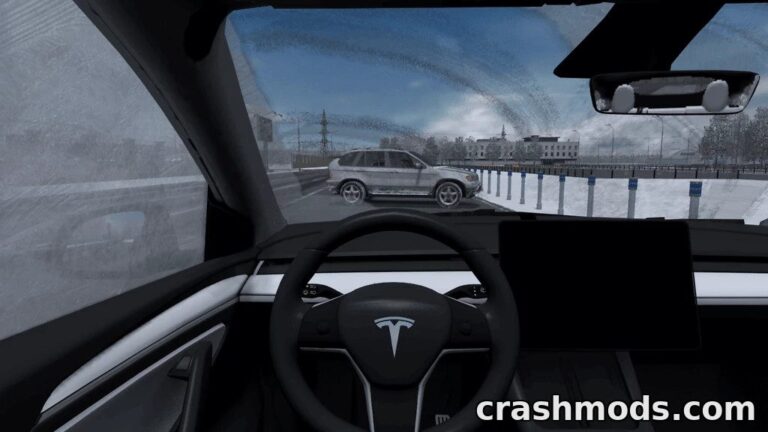 Tesla Model Y – Electric Crossover for Realistic City Driving City Car Driving mod screenshot