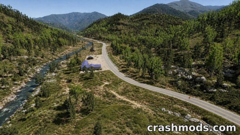 The Gap – Mountain Map with Winding Roads and Off-Road Trials BeamNG.drive mod screenshot