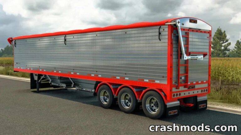 Timpte Super Hopper Trailer – Customizable Grain Hauler American Truck Simulator mod screenshot