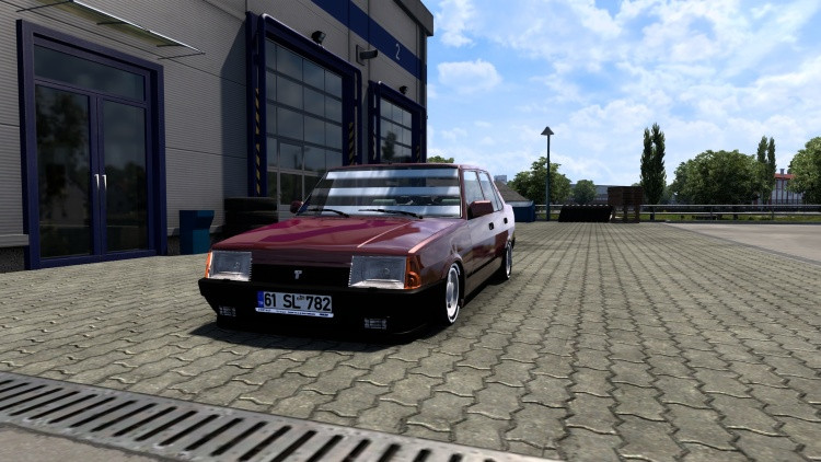 Tofas Dogan SL – Car with Ambient Lighting and Realistic Sound Euro Truck Simulator 2 mod screenshot