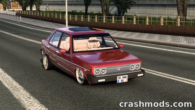 Tofas Murat 131 – Car with Interior Skins and Underfoot Lights Euro Truck Simulator 2 mod screenshot