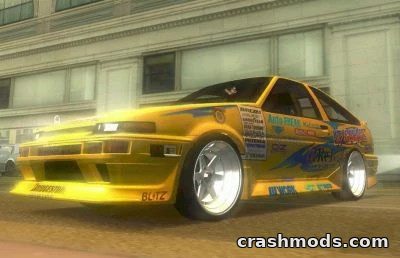 Toyota AE86 Tuned – Modified Classic With Four Paintjobs GTA San Andreas mod screenshot