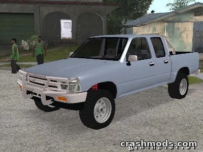 Detailed Toyota Hilux CD pickup truck mod for GTA San Andreas, showcasing realistic design and off-road capabilities.