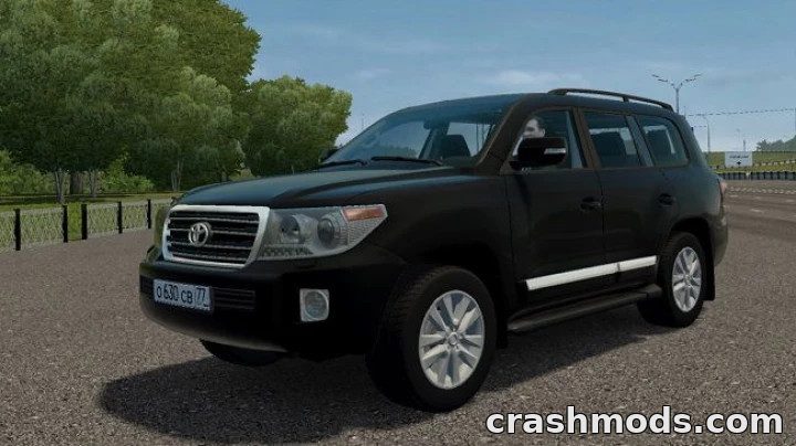 Toyota Land Cruiser 200 with Ambient Lighting City Car Driving mod screenshot