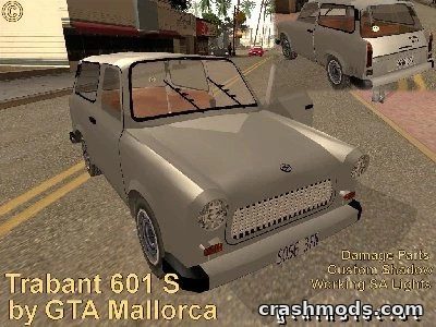 Trabant 601S – Beta Classic Car Built From Scratch GTA San Andreas mod screenshot