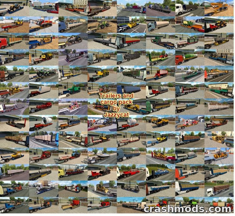 Trailers and Cargo Pack – 175 Trailers and 772 New Cargoes Euro Truck Simulator 2 mod screenshot