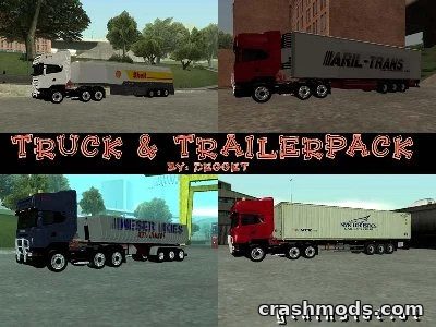 Truck and Trailer Pack – Detailed Vehicle Addon Collection GTA San Andreas mod screenshot