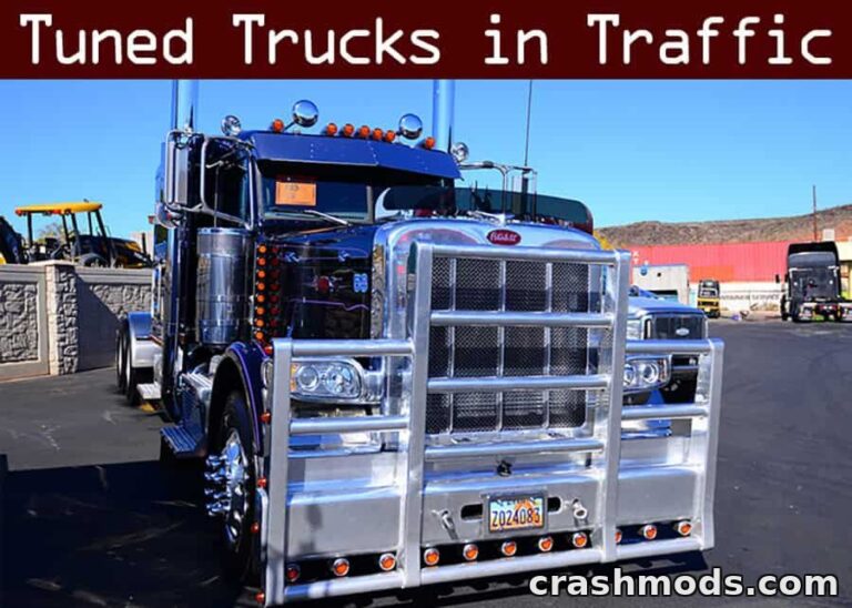 Tuned Truck Traffic Pack – Realistic AI Truck Variety American Truck Simulator mod screenshot