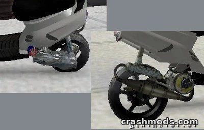 Tuned Yamaha Aerox Texture – Custom Bike Reskin GTA San Andreas mod screenshot