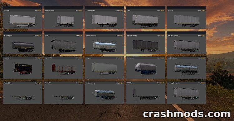 TZ Express Trailers Pack – 22 European Trailers with Skins – screenshot 2