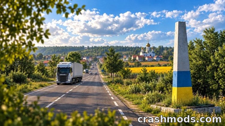 Ukraine Reborn – Western Ukraine Map at Default Scale Euro Truck Simulator 2 mod screenshot