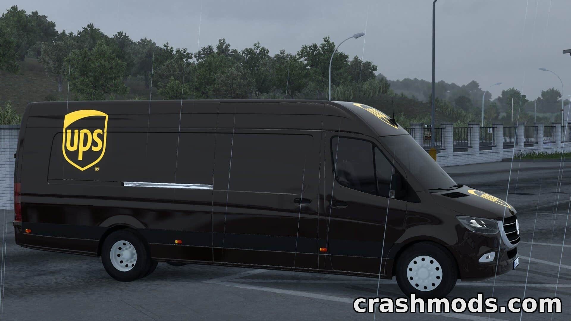 UPS Mercedes-Benz Sprinter – Delivery Van Skin – screenshot 2