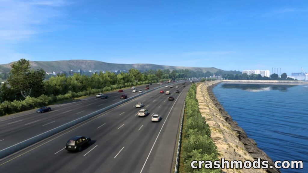 Urban Traffic Overhaul – Realistic Highways & Traffic Flow American Truck Simulator mod screenshot